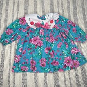floral vintage baby girl dress